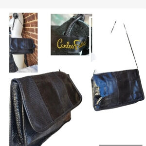Vintage‎ Carlos Falchi Snakeskin shoulderbag/ clutch